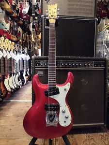 Used Mosrite Super Excellent 65 Candy Apple Red used guitar electric Mosrite bla