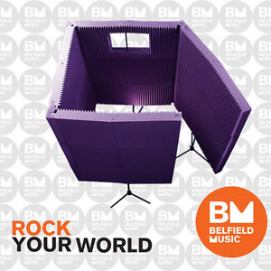 Auralex MAX-Wall 1141: 4-Wall Isolation Booth - Purple - BNIB - Belfield Music