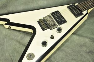 DEAN RAZORBACK V WH/BK Electric Guitar Free shipping