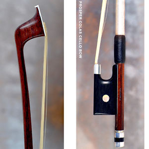 French cello bow by Prosper Colas, J.Martin model, Raffin certified