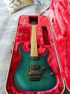 Ibanez Prestige RG652AHM 2016 Nebula Green Burst W/ Dimarzio Gravity Storms OHSC