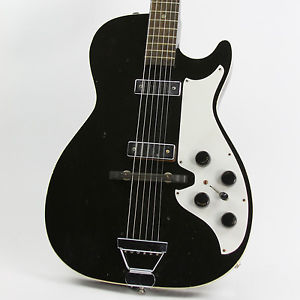 Vintage 1960s Silvertone 1420 Black W/ Gig-bag!