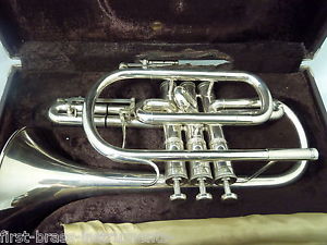 Besson BE-723 Trigger Model Bb Cornet VGC Just Serviced