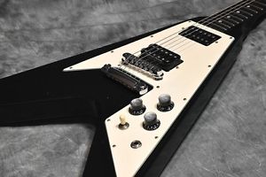 Gibson Flying V 67 Ebony Fretboard Ebony Electric Guitar Free shipping