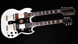 Epiphone Limited Edition G-1275 White Double Neck Electric Guitar