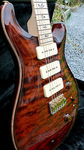 PRS Ltd Edition Soapbar P90 CU22 1 of 25 Orange Tiger Burst 10 Quilt top NOS!