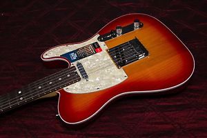 Fender American Elite Telecaster Electric Guitar Aged Cherry Burst Finish 031410