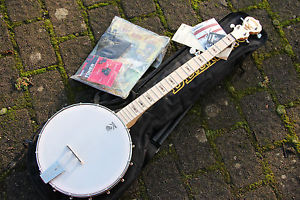 NEU Goodtime Rare Bird Steve Martin 5S Open Back Banjo mit Gigbag Made in USA