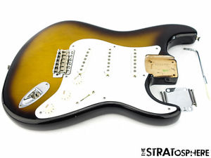 Vintage 56 USA Fender Strat LOADED BODY Stratocaster Sunburst EJ Pickup Upgrade