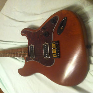 Rootbeer Strat With P90's, Roasted Birdseye Maple Neck, Brass Saddles
