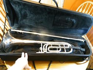 VINCENT BACH MODEL 42 SILVER TROMBONE W/F-TRIGGER *SERVICED*READY2PLAY*