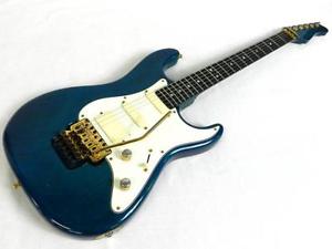 Valley Arts M Series Warmoth Bird's Eye Neck EMG Blue E-Guitar Free Shipping