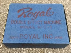 ROYAL DOUBLE EFFECT MACHINE RFC-1 With former box RARE VINTAG EFFECTOR F/S