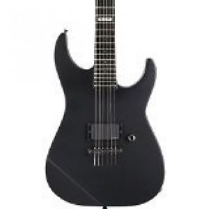 ESP E-II M-I Neck Thru Electric Guitar Black Satin