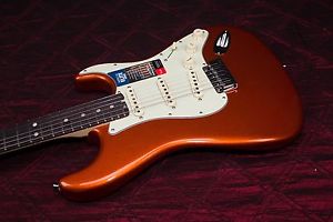 Fender American Elite Stratocaster Electric Guitar Autumn Blaze Metallic 030909