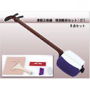 Tsugaru Shamisen Sangen Patent High Technology Professional ST1 8 piece set F/S