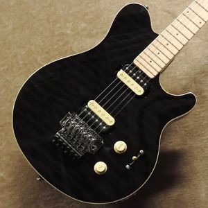 F/S Sterling by MUSIC MAN SUB AX4 Translucent Black Electric guiters #03529878