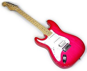 SPEAR GUITAR Inca Maple Pink Burst Lefty Stratocaster SG-EST15R-IPB-LH