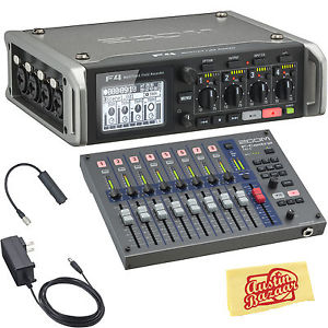 Zoom F4 MultiTrack Field Recorder w/ FRC-8 F-Control Mixing Control Surface