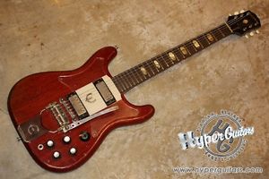 Epiphone '62 Crestwood, VG condition w/Hard Case /EMS Shipping Tracking Number