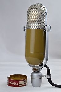 TOSHIBA TYPE G UNIDIRECTIONAL RIBBON MICROPHONE MIC RCA 77 CLONE UNIQUE COLOR