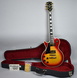 1979 Gibson Les Paul Custom Cherry Sunburst Vintage Left Handed Guitar w/OHSC