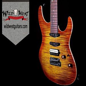 Suhr Custom Modern Flame Maple Top Copperhead Burst Cocobolo Neck (HSS)