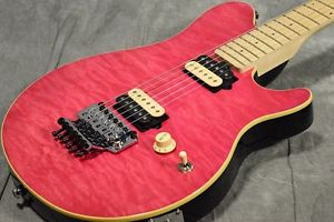Sterling AX40D Translucent Pink Used Electric Guitar Axis model Free Shipping