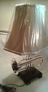 antique trumpet lamp