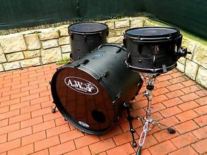 DRUM KIT "BLACK RAVEN" MAHOGANY SAPELE SHELLS