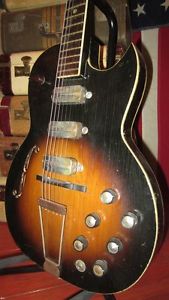 Vintage 1960's Kay Speed Demon 3 Pickup Hollowbody Electric Guitar DeArmond NICE