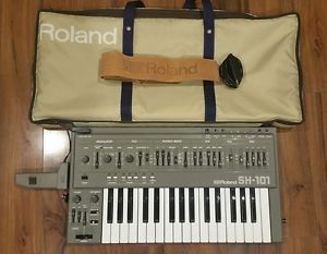 Roland SH-101 Synthesizer. Antique. Grip,Strap,Bag. Exc. Cond! FULLY SERVICED