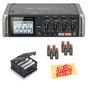 Zoom F4 MultiTrack Field Recorder w/ BCF-8 Battery Case