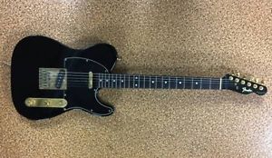 Very Rare! Fender Japan Telecaster Guitar All Black Color Made in Japan 1989-90