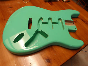 Vintage 1964 Fender Stratocaster Sea Foam Guitar Body USA