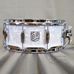 Trick 5.5x14 Buddy Rich 100th Anniversary Snare Drum in Blue Tinted White Marine