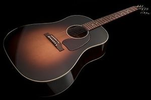 Gibson J45 Standard Acoustic Electric Guitar Vintage Sunburst With Hard Case