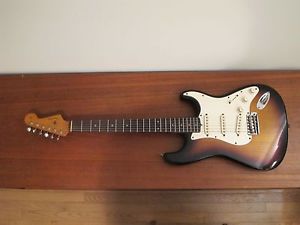 Vtg 1963 FENDER SUNBURST STRATOCASTER ELECTRIC GUITAR STRAT NECK BODY