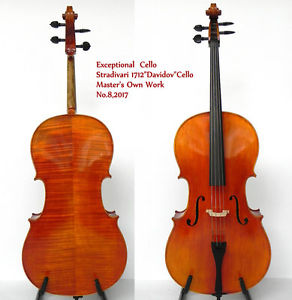 Exceptional Cello!Stradviari 1712 "Davidov" Cello Master's Own Work  No.8