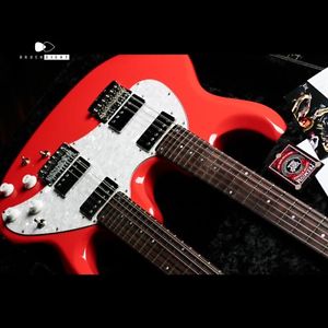 MUSIC MAN Music Man "BFR" Silhouette Double Neck "Coral Red" FROM JAPAN/569