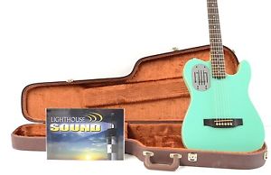 Godin Acousticaster LR Baggs Model Acoustic/Electric Guitar - Turquoise w/OHSC