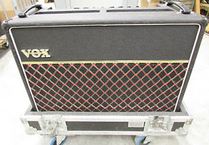 Vox V125, vintage unique guitar tube amplifier combo in flightcase on wheels