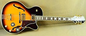 Epiphone Joe Pass Emperor II Pro Electric Guitar ProBucker PUps Vintage Sunburst