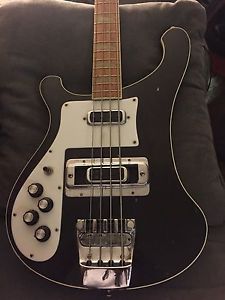 RICKENBACKER 1977 JETGLO 4001 LEFTY BASS  + THE ORIGINAL CASE