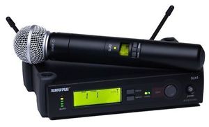 Shure SLX24/SM58 Handheld Wireless Microphone System H5 Band (518 – 542MHz)  NEW