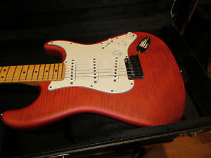 Fender Custom Shop Deluxe Stratocaster Crimson Flame Maple Top ABBY PICKUPS