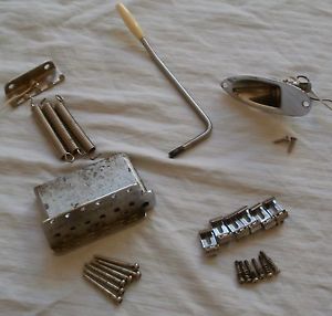 Fender Stratocaster bridge block tremolo arm and hardware 1960 s