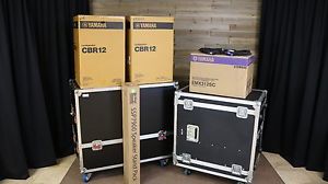 Yamaha EMX312sc PA Package-CBR12 Mains, On Stage Speaker Stand Pack & Cables NEW