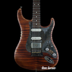 Scala Guitars Diamonds & Rust Flameheart in Eye of the Tiger w/ Arcane pickups