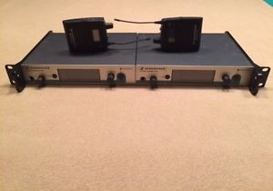 Sennheiser IEM G3 system EW 300 with 2transmitter, 2 receivers,rack kit